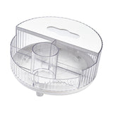 Maxbell Cosmetic Makeup Rack Organizer Container Tabletop for Bathroom Dresser Transparent with Lid