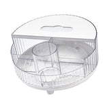 Maxbell Cosmetic Makeup Rack Organizer Container Tabletop for Bathroom Dresser Transparent with Lid