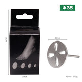Maxbell Stainless Steel Discs Sanding for Electric file Cracked Heels Tool 4mm