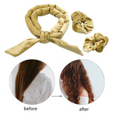Maxbell Overnight Heatless Curling Rod Hair Roller Comfortable for Long Short Hair Beige