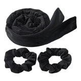 Maxbell Overnight Heatless Curling Rod Hair Roller Comfortable for Long Short Hair Black