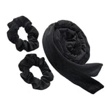 Maxbell Overnight Heatless Curling Rod Hair Roller Comfortable for Long Short Hair Black