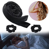 Maxbell Overnight Heatless Curling Rod Hair Roller Comfortable for Long Short Hair Black