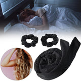 Maxbell Overnight Heatless Curling Rod Hair Roller Comfortable for Long Short Hair Black