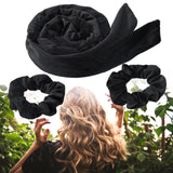 Maxbell Overnight Heatless Curling Rod Hair Roller Comfortable for Long Short Hair Black