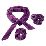 Maxbell Overnight Heatless Curling Rod Hair Roller Comfortable for Long Short Hair Violet