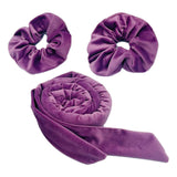 Maxbell Overnight Heatless Curling Rod Hair Roller Comfortable for Long Short Hair Violet