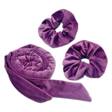Maxbell Overnight Heatless Curling Rod Hair Roller Comfortable for Long Short Hair Violet