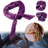 Maxbell Overnight Heatless Curling Rod Hair Roller Comfortable for Long Short Hair Violet