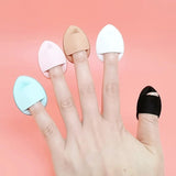 Maxbell 10Pcs triangle Puff soft Tool for Contouring Blush White