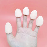 Maxbell 10Pcs triangle Puff soft Tool for Contouring Blush White