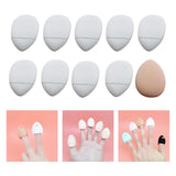Maxbell 10Pcs triangle Puff soft Tool for Contouring Blush White