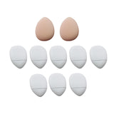 Maxbell 10Pcs triangle Puff soft Tool for Contouring Blush White