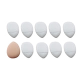 Maxbell 10Pcs triangle Puff soft Tool for Contouring Blush White