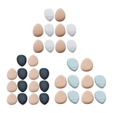 Maxbell 10Pcs triangle Puff soft Tool for Contouring Blush White