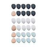 Maxbell 10Pcs triangle Puff soft Tool for Contouring Blush White