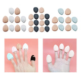 Maxbell 10Pcs triangle Puff soft Tool for Contouring Blush White