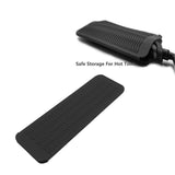 Maxbell Hair Straightener Storage Bag Waterproof Heat Resistant Mat for Travel Black