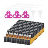 Maxbell Rollerball Bottle Vial Leakproof Empty Refillable for Perfume Storage 100Pcs