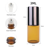 Maxbell Rollerball Bottle Vial Leakproof Empty Refillable for Perfume Storage 100Pcs
