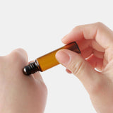 Maxbell Rollerball Bottle Vial Leakproof Empty Refillable for Perfume Storage 100Pcs