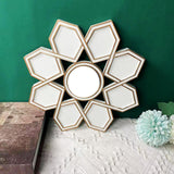 Maxbell Makeup Mirror Ornament Decorative Mirror for Washroom Bedroom White