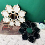 Maxbell Makeup Mirror Ornament Decorative Mirror for Washroom Bedroom White