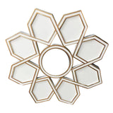 Maxbell Makeup Mirror Ornament Decorative Mirror for Washroom Bedroom White