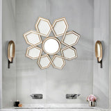 Maxbell Makeup Mirror Ornament Decorative Mirror for Washroom Bedroom White