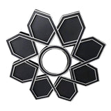 Maxbell Makeup Mirror Ornament Decorative Mirror for Washroom Bedroom Black