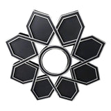 Maxbell Makeup Mirror Ornament Decorative Mirror for Washroom Bedroom Black