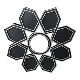 Maxbell Makeup Mirror Ornament Decorative Mirror for Washroom Bedroom Black