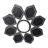Maxbell Makeup Mirror Ornament Decorative Mirror for Washroom Bedroom Black