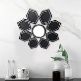 Maxbell Makeup Mirror Ornament Decorative Mirror for Washroom Bedroom Black