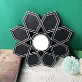 Maxbell Makeup Mirror Ornament Decorative Mirror for Washroom Bedroom Black