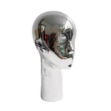 Maxbell Mannequin Head Hat Caps wighairpiece Display Holder Professional Durable Fashion silvercolored