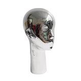 Maxbell Mannequin Head Hat Caps wighairpiece Display Holder Professional Durable Fashion silvercolored