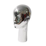 Maxbell Mannequin Head Hat Caps wighairpiece Display Holder Professional Durable Fashion silvercolored