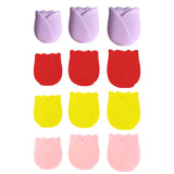Maxbell 3Pcs Silicone Makeup Brush Cover Protector Lightweight for Travel Wife Women violet