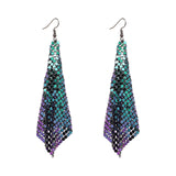 Maxbell Long Tassels Dangle Earrings Large Bohemia Party Earrings for Ladies Bride Multicolor
