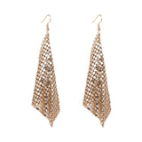 Maxbell Long Tassels Dangle Earrings Large Bohemia Party Earrings for Ladies Bride Golden