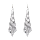 Maxbell Long Tassels Dangle Earrings Large Bohemia Party Earrings for Ladies Bride Silver