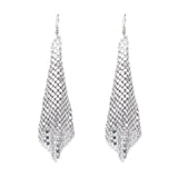 Maxbell Long Tassels Dangle Earrings Large Bohemia Party Earrings for Ladies Bride Silver