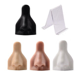 Maxbell Soft Silicone Nose Model Simulation Reusable Flexible for Piercing Practice Skin Color Nose