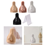 Maxbell Soft Silicone Nose Model Simulation Reusable Flexible for Piercing Practice Skin Color Nose