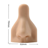 Maxbell Soft Silicone Nose Model Simulation Reusable Flexible for Piercing Practice Skin Color Nose