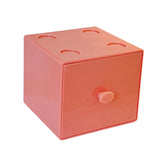 Maxbell Desktop Drawer Box Space Saving Cosmetic Holder for Office Dorm Hallway Pink