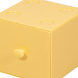 Maxbell Desktop Drawer Box Space Saving Cosmetic Holder for Office Dorm Hallway Yellow