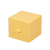 Maxbell Desktop Drawer Box Space Saving Cosmetic Holder for Office Dorm Hallway Yellow