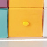Maxbell Desktop Drawer Box Space Saving Cosmetic Holder for Office Dorm Hallway Yellow